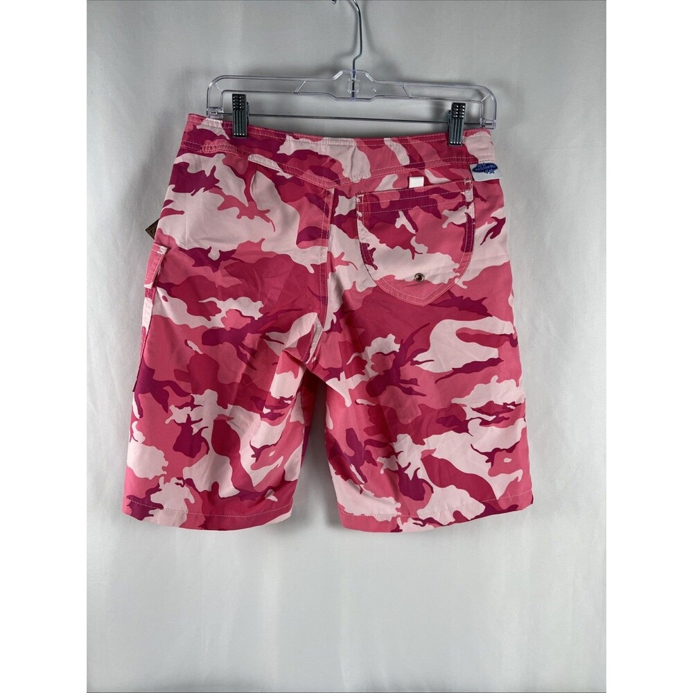 Women’s Long Board Shorts Size 8 (30 In Waist) Inseam 11 Inches Pink Camo New - Picture 3 of 8